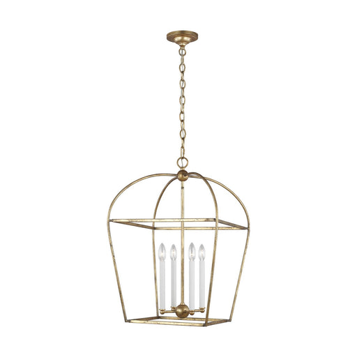 Stonington Medium 4-Light Chandelier in Antique Gild