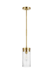 Garrett Medium Pendant in Burnished Brass