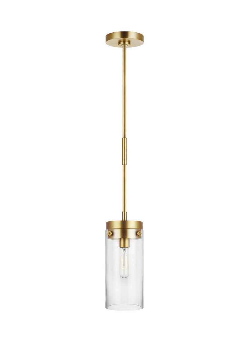 Garrett Medium Pendant in Burnished Brass