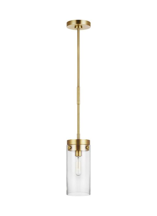 Garrett Medium Pendant in Burnished Brass