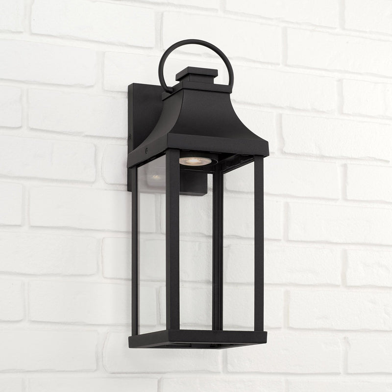 Bradford Small Outdoor Wall Lantern in Black