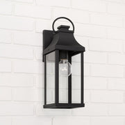 Bradford Small Outdoor Wall Lantern in Black