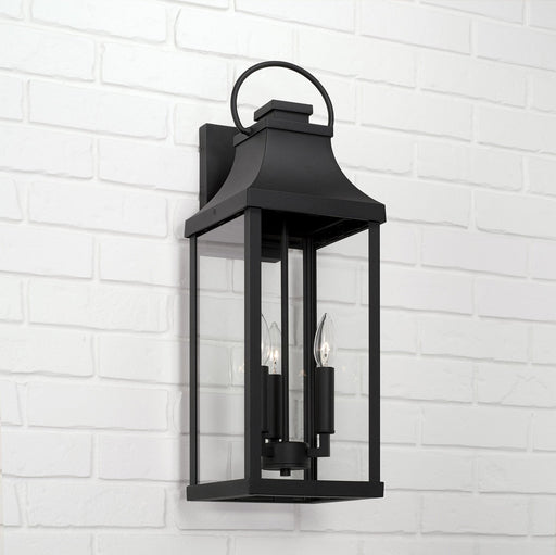 Bradford Large Outdoor Wall Lantern in Black