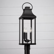 Bradford 3-Light Outdoor Post Light in Black