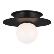 Nodes Small Flush Mount in Midnight Black