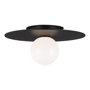 Nodes Medium Flush Mount in Midnight Black