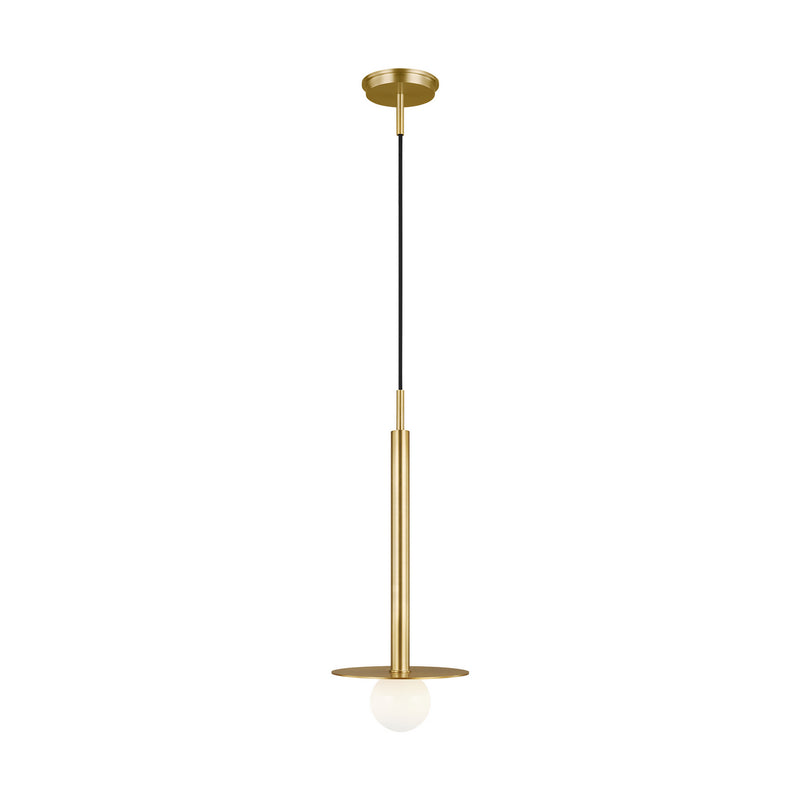 Nodes 1-Light Pendant in Burnished Brass - Lamps Expo