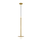 Nodes Tall Pendant in Burnished Brass