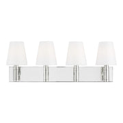 Beckham Classic 4-Light Bath Vanity Light in Polished Nickel