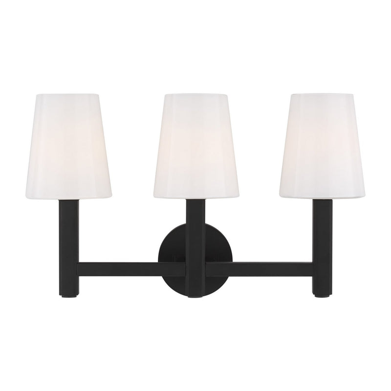 Logan 3-Light Bath Vanity Light in Aged Iron