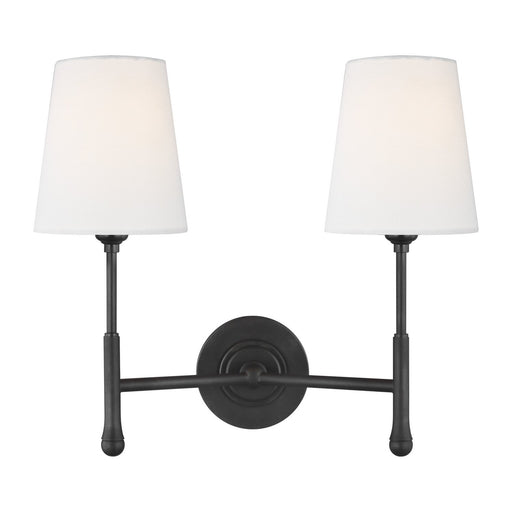 Capri 2-Light Wall Sconce in Aged Iron