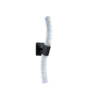 Athena LED Wall Sconce in Matte Black and Polished Nickel