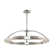 Athena LED Chandelier in Polished Nickel