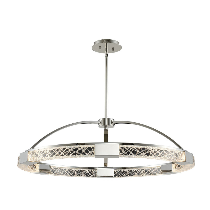 Athena LED Chandelier in Polished Nickel