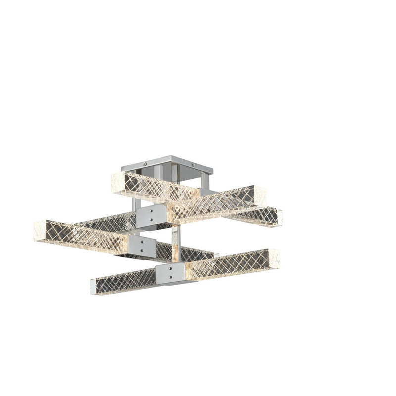 Apollo LED Semi-Flush Mount in Polished Chrome