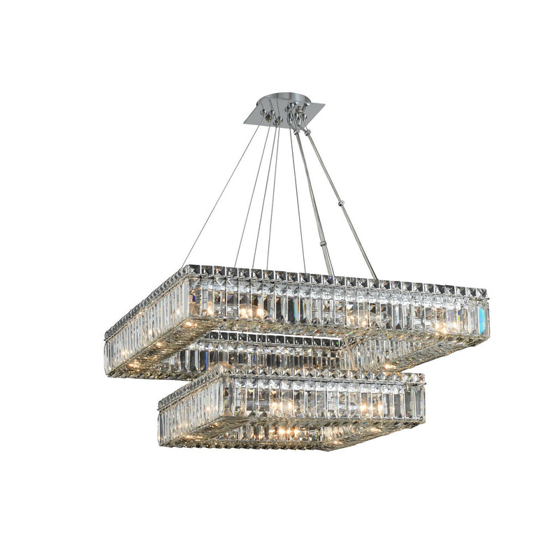 Quadro 20-Light Pendant in Polished Chrome