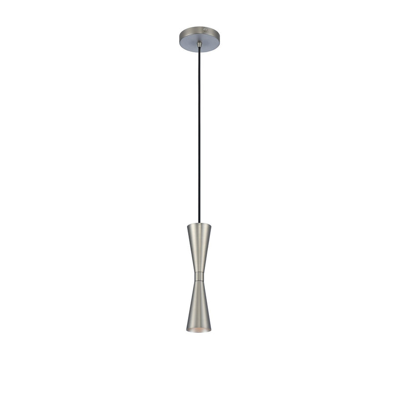 Milo LED Mini Pendant in Satin Nickel