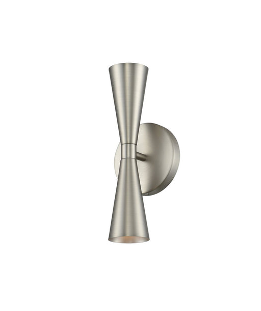 Milo 2-Light LED Wall Sconce in Satin Nickel