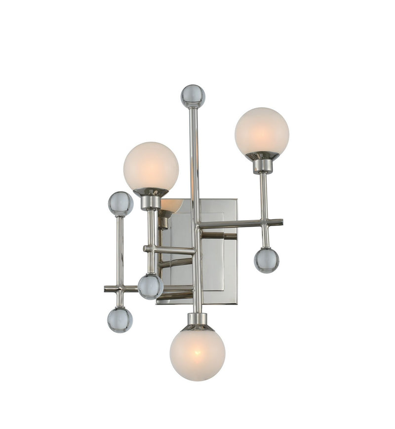 Mercer 3-Light Wall Sconce in Polished Nickel