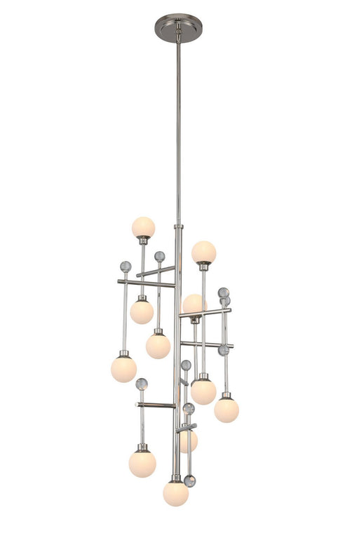 Mercer 11-Light Chandelier in Polished Nickel