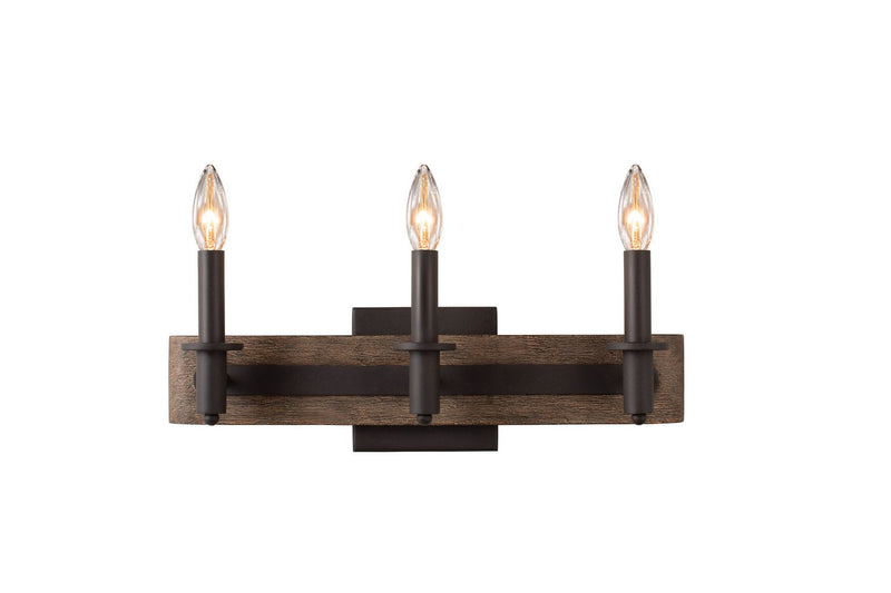Duluth 3-Light Bath Vanity Light in Satin Bronze