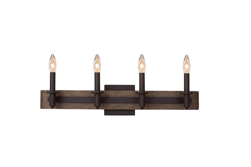 Duluth 4-Light Bath Vanity Light in Satin Bronze