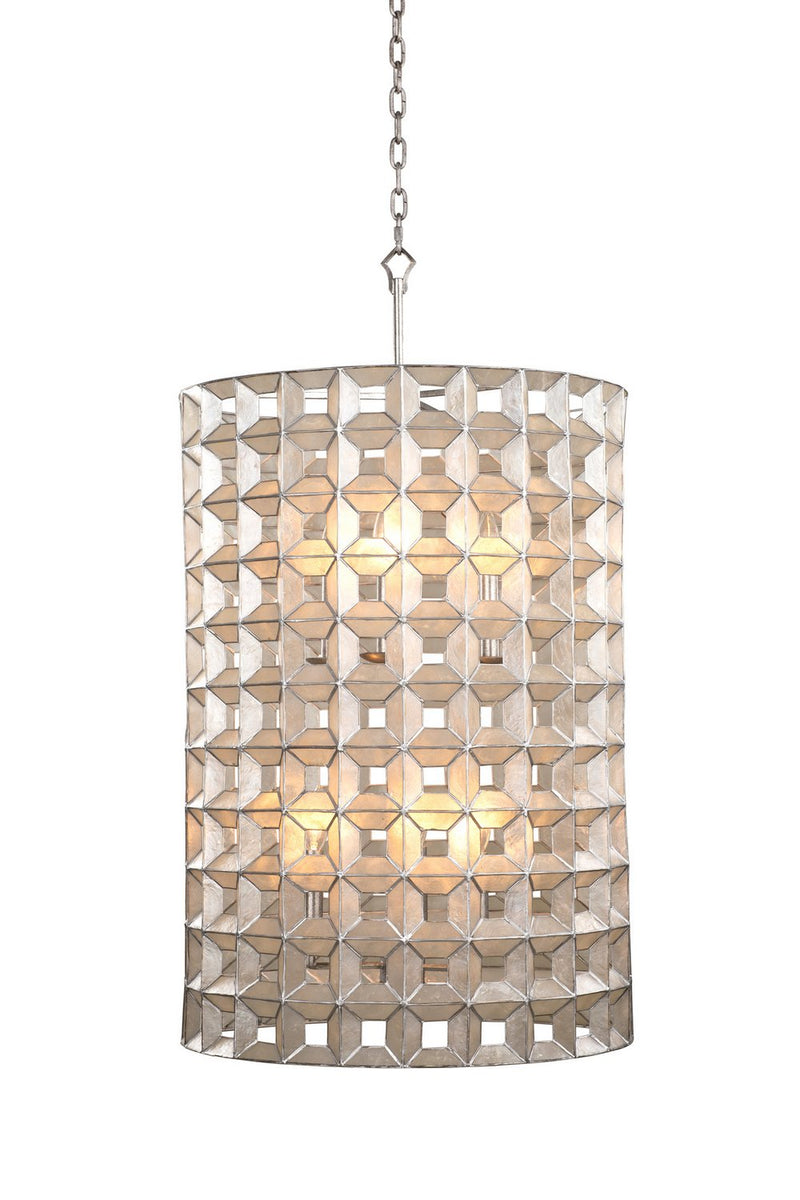 Prado 6-Light Pendant in Oxidized Silver Leaf