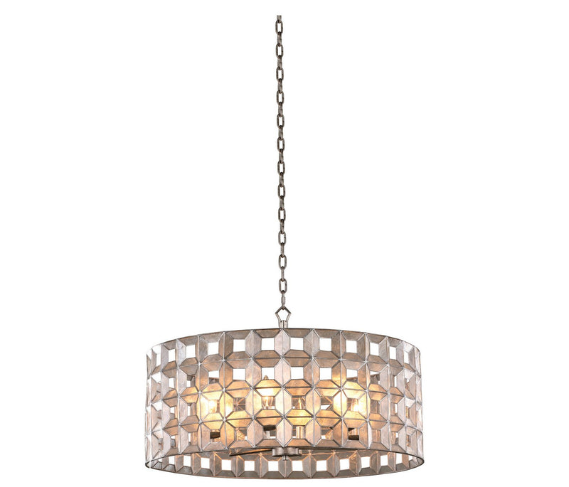 Prado 6-Light Chandelier in Oxidized Silver Leaf