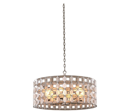 Prado 6-Light Chandelier in Oxidized Silver Leaf