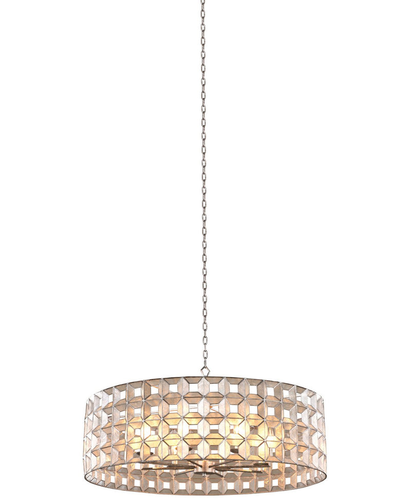 Prado 8-Light Chandelier in Oxidized Silver Leaf