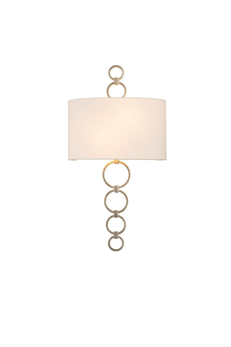 Carlyle 2-Light Wall Sconce in Champagne Silver Leaf