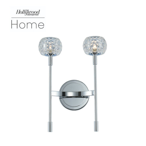 Mae 2-Light Wall Sconce in Chrome