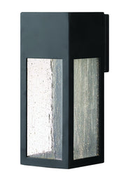 Rook Small Outdoor Wall Lantern in Satin Black