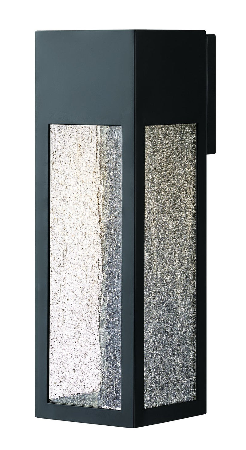 Rook Medium Outdoor Wall Lantern in Satin Black