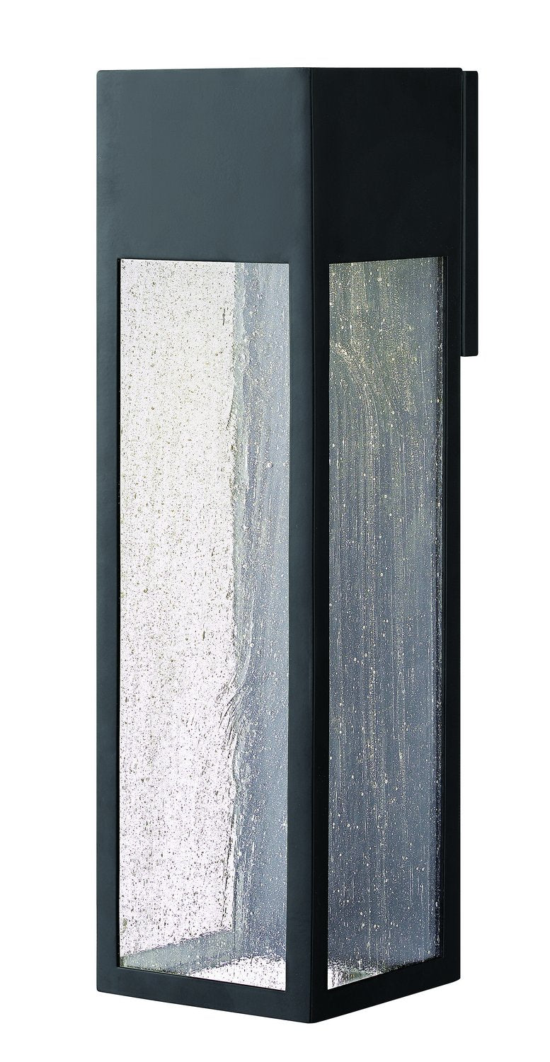 Rook Large Outdoor Wall Lantern in Satin Black
