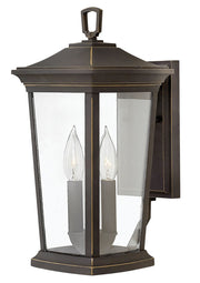 Bromley Small 2-Light Outdoor Wall Lantern in Oil Rubbed Bronze
