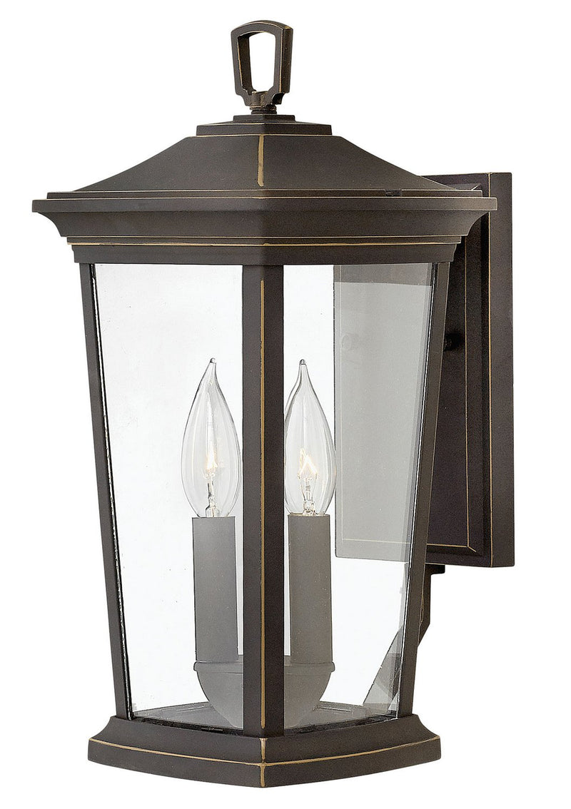 Bromley Small 2-Light Outdoor Wall Lantern in Oil Rubbed Bronze