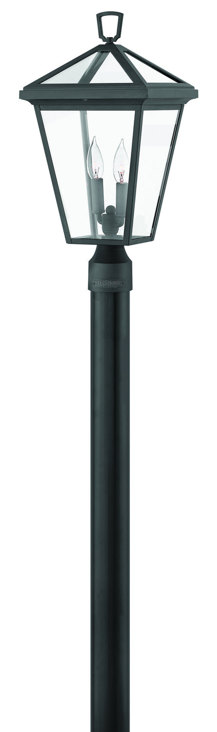 Alford Place Medium Post or Pier Mount Lantern in Museum Black
