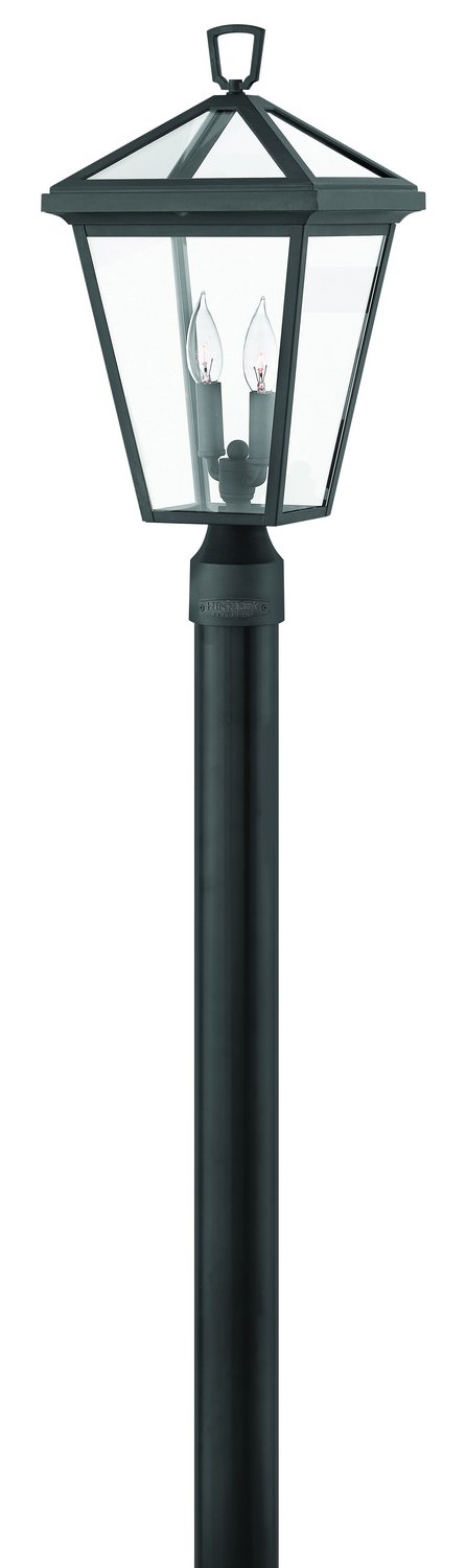 Alford Place Large 2-Light Outdoor Post Light in Museum Black