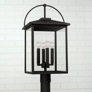 Bryson 4-Light Outdoor Post Light in Black