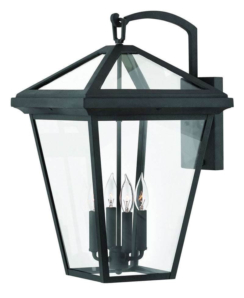 Alford Place Grande 4-Light Outdoor Wall Lantern in Museum Black