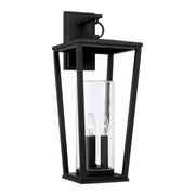 Elliott 3-Light Outdoor Wall Lantern in Black