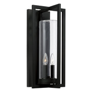 Kent 2-Light Outdoor Wall Lantern in Black