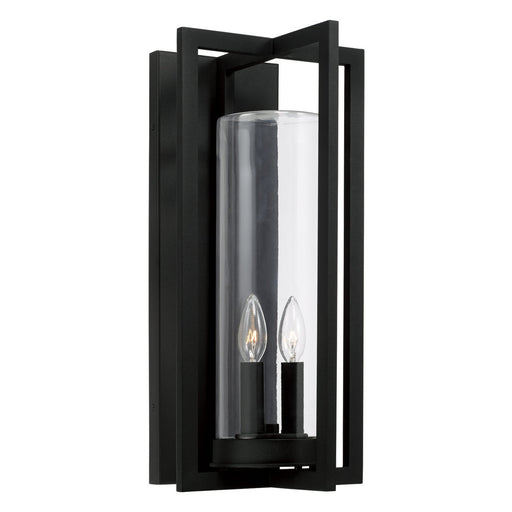 Kent 2-Light Outdoor Wall Lantern in Black
