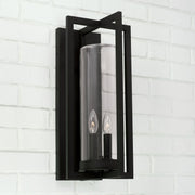 Kent 2-Light Outdoor Wall Lantern in Black