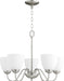 Traditional Chandelier in Satin Nickel