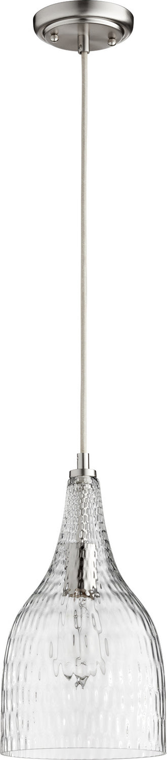 Transitional Pendant in Satin Nickel