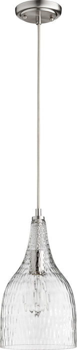Transitional Pendant in Satin Nickel