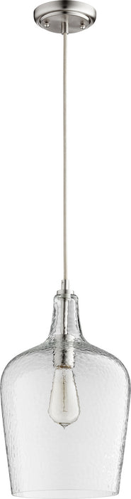Transitional Pendant in Satin Nickel
