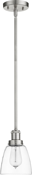 Transitional Pendant in Satin Nickel